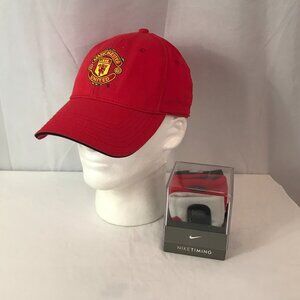 Nike Timing Bands Manchester United & Curved Bill Adjustable Backing Sport Hat